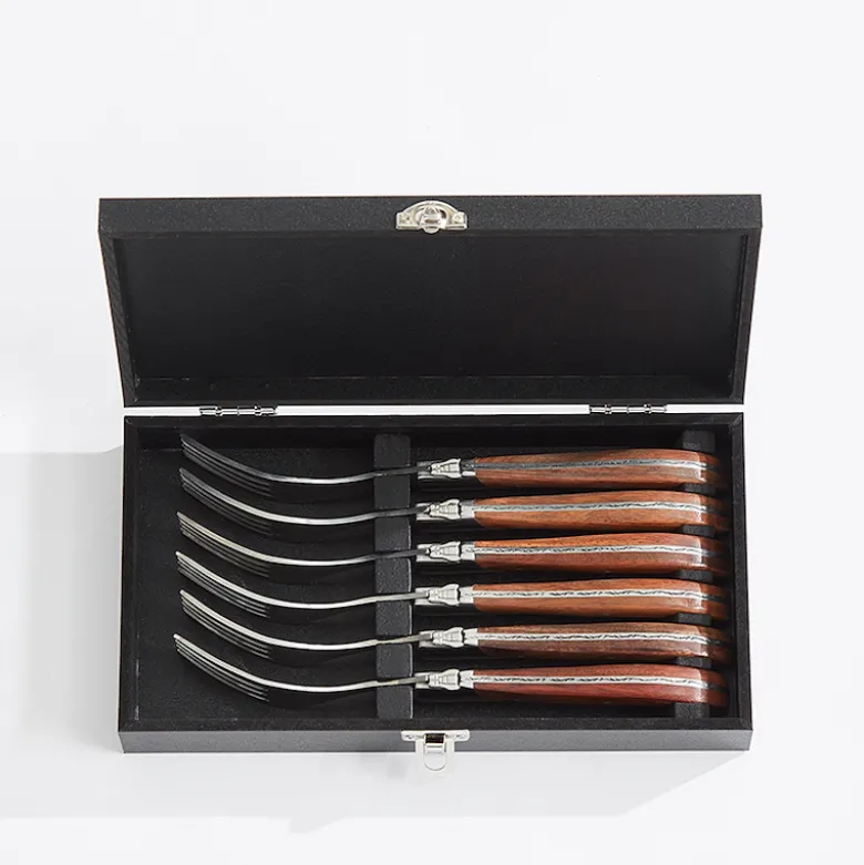 Laguiole by HÂWS steakgafler brun 6 stk.