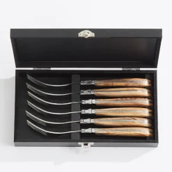 Laguiole by HÂWS steakgafler oliventræ 6 stk.