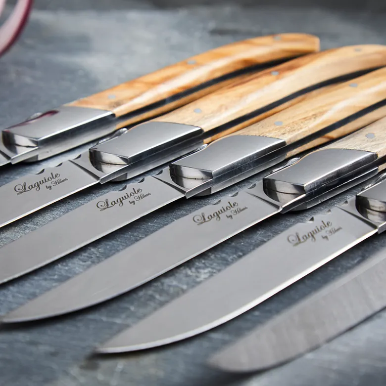Laguiole by HÂWS steakknive oliventræ 6 stk