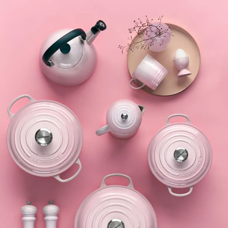 Le Creuset Kone kedel shell pink 1,6 liter