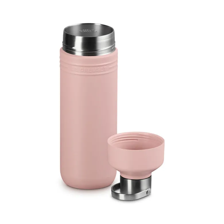 Le Creuset On The Go termoflaske shell pink 1000 ml