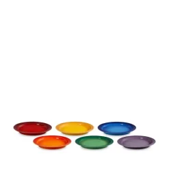 Le Creuset Signature Rainbow middagstallerken stentøj Ø 27 cm 6 stk.