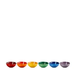 Le Creuset Signature Rainbow dyb tallerken stentøj Ø 16 cm 6 stk.