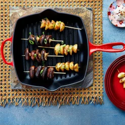 Le Creuset Signature støbejern grillpande 26 cm cerise