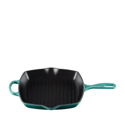 Le Creuset Signature støbejern grillpande 26 cm bleu riviera