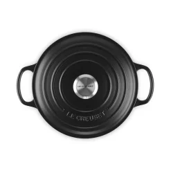 Le Creuset Signature støbejern rund gryde Ø 24 cm matte black