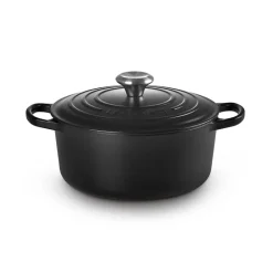 Le Creuset Signature støbejern rund gryde Ø 24 cm matte black