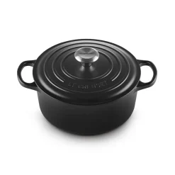 Le Creuset Signature støbejern rund gryde Ø 24 cm matte black
