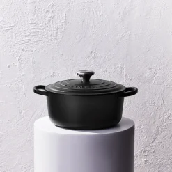 Le Creuset Signature støbejern rund gryde Ø 24 cm matte black