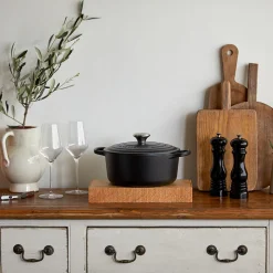 Le Creuset Signature støbejern rund gryde Ø 24 cm matte black