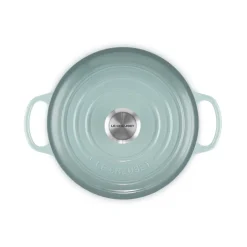 Le Creuset Signature støbejern rund gryde Ø 24 cm sea salt