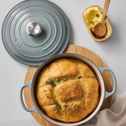 Le Creuset Signature støbejern rund gryde Ø 24 cm sea salt
