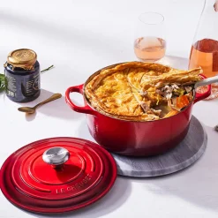 Le Creuset Signature støbejern rund gryde Ø 24 cm cerise