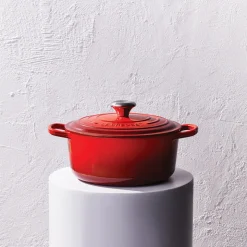 Le Creuset Signature støbejern rund gryde Ø 24 cm cerise
