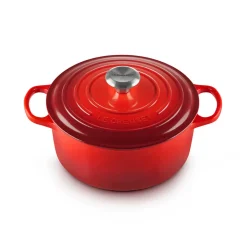 Le Creuset Signature støbejern rund gryde Ø 24 cm cerise