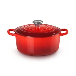 Le Creuset Signature støbejern rund gryde Ø 24 cm cerise