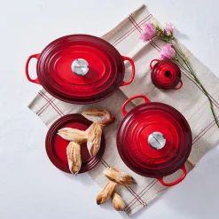 Le Creuset Signature støbejern oval gryde Ø 29 cm cerise