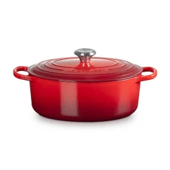 Le Creuset Signature støbejern oval gryde Ø 29 cm cerise