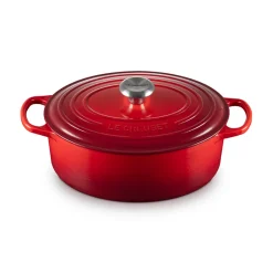 Le Creuset Signature støbejern oval gryde Ø 29 cm cerise