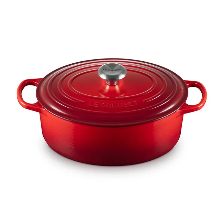 Le Creuset Signature støbejern oval gryde Ø 29 cm cerise