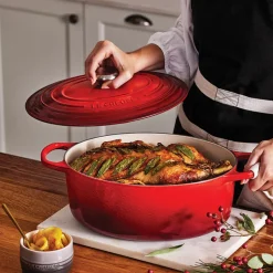 Le Creuset Signature støbejern oval gryde Ø 29 cm cerise