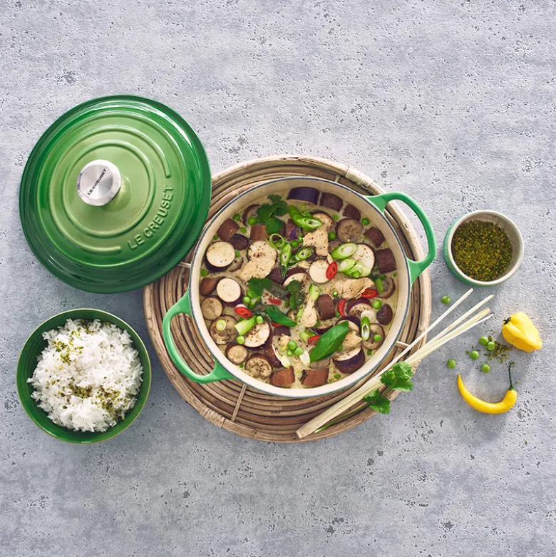Le Creuset Signature støbejern rund gryde Ø 24 cm bamboo
