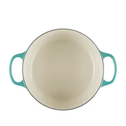 Le Creuset Signature støbejern rund gryde Ø 24 cm bleu riviera