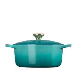 Le Creuset Signature støbejern rund gryde Ø 24 cm bleu riviera