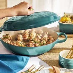 Le Creuset Signature støbejern buffetgryde Ø 30 cm bleu riviera