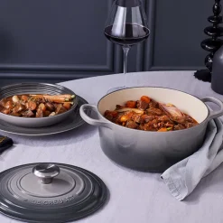 Le Creuset Signature støbejern rund gryde Ø 24 cm flint