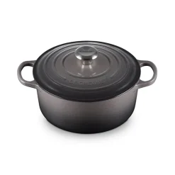 Le Creuset Signature støbejern rund gryde Ø 24 cm flint
