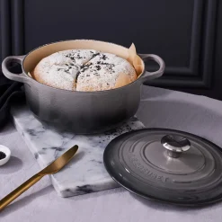 Le Creuset Signature støbejern rund gryde Ø 24 cm flint
