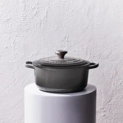 Le Creuset Signature støbejern rund gryde Ø 24 cm flint