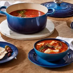Le Creuset Signature støbejern rund gryde Ø 24 cm azure