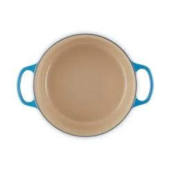 Le Creuset Signature støbejern rund gryde Ø 24 cm azure