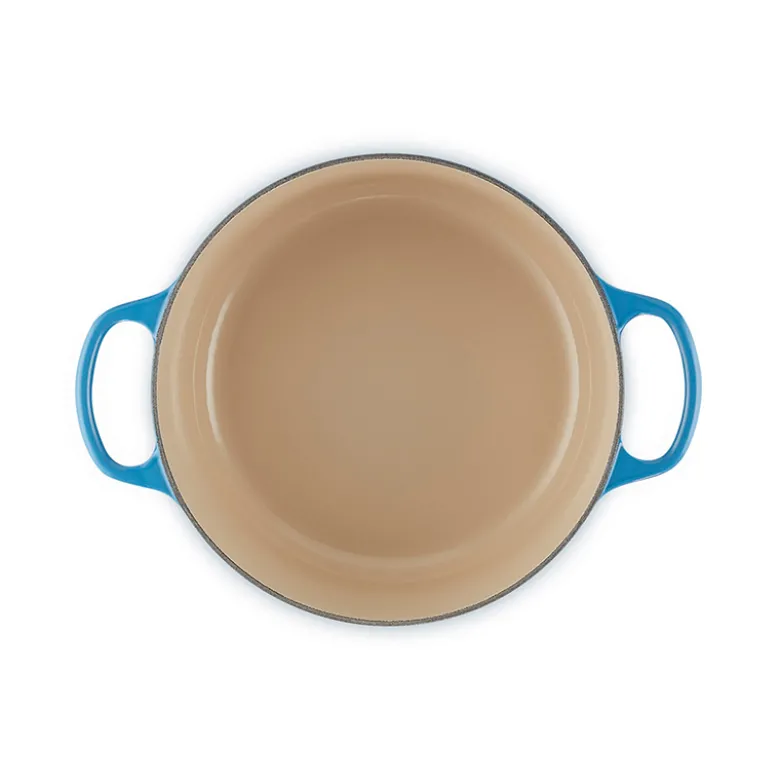 Le Creuset Signature støbejern rund gryde Ø 24 cm azure