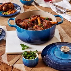 Le Creuset Signature støbejern rund gryde Ø 24 cm azure
