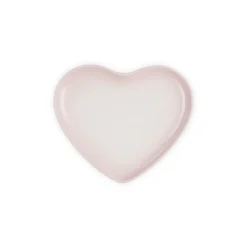 Le Creuset Signature stentøj hjerteformet tallerken 23cm Shell Pink