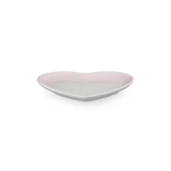 Le Creuset Signature stentøj hjerteformet tallerken 23cm Shell Pink