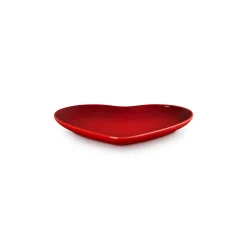 Le Creuset Signature stentøj hjerteformet tallerken 23 cm Cerise