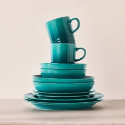 Le Creuset Signature stentøj middagstallerken Ø 27 cm Bleu Riviera