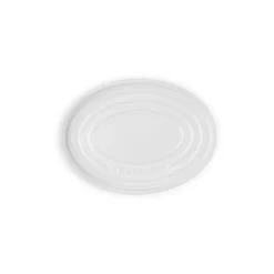 Le Creuset Signature stentøj oval grydeskeholder White