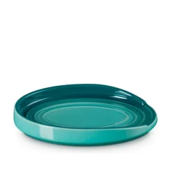 Le Creuset Signature stentøj oval grydeskeholder Bleu Riviera