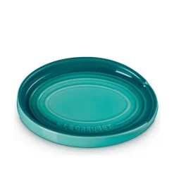 Le Creuset Signature stentøj oval grydeskeholder Bleu Riviera