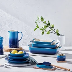 Le Creuset Signature stentøj oval grydeskeholder Azure