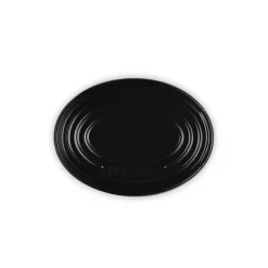 Le Creuset Signature stentøj oval grydeskeholder Black