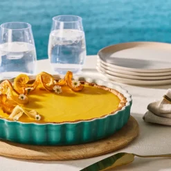 Le Creuset Signature stentøjs tærtefad Ø 28 cm Bleu Riviera