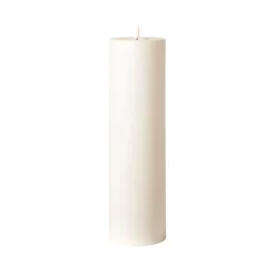 LED bloklys hvid Ø 10 x H 35 cm