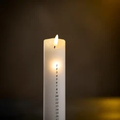 LED kalenderlys H 28 cm