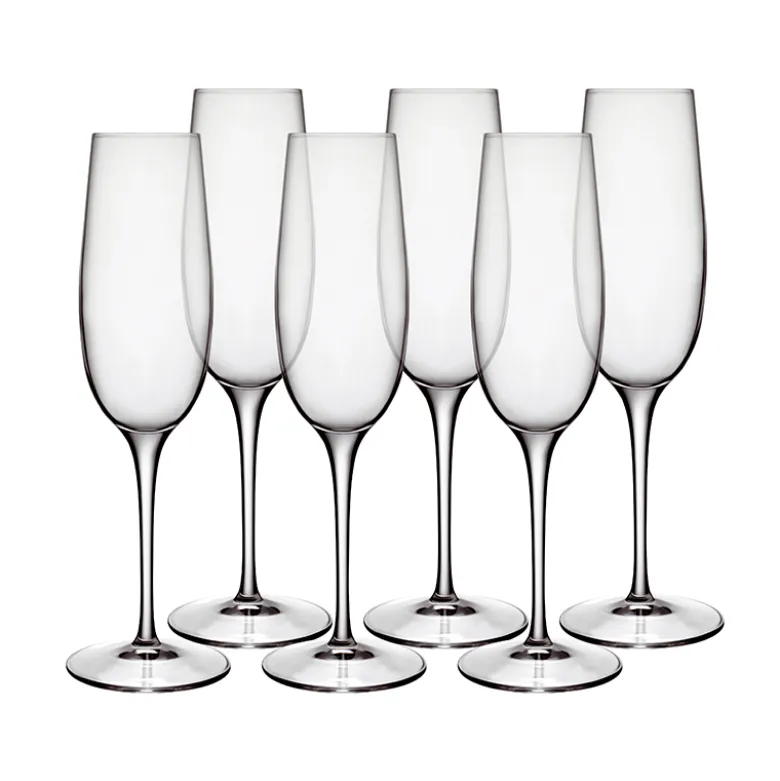 Luigi Bormioli Palace champagneglas 23,5 cl 6 stk.